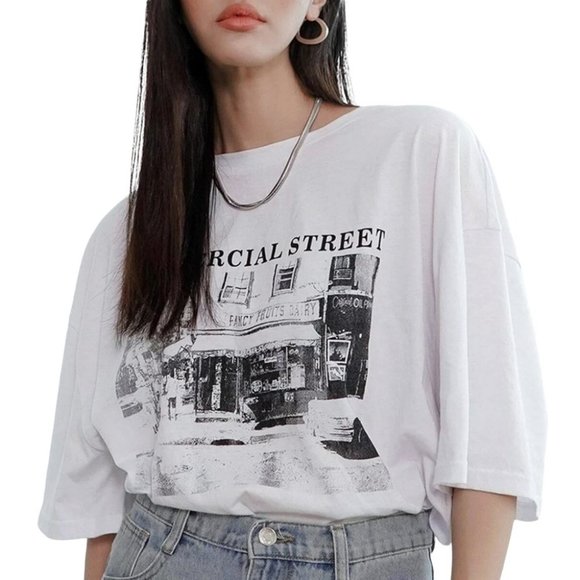 Dazy Tops - Dazy Oversized Bleecker Street Tee Unisex